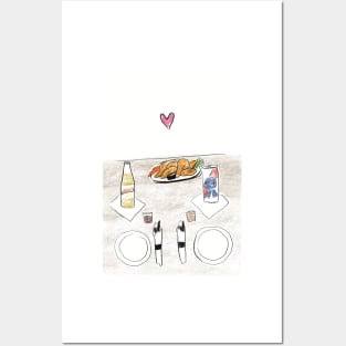 date night valentines day card Posters and Art